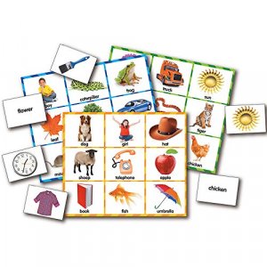 The Learning Journey: Match It! Bingo - Picture Word - Reading Game for Preschool and Kindergarten 36 Picture Word Cards, 9.5
