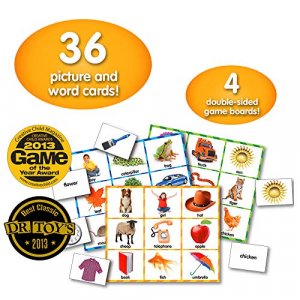 The Learning Journey: Match It! Bingo - Picture Word - Reading Game for Preschool and Kindergarten 36 Picture Word Cards, 9.5