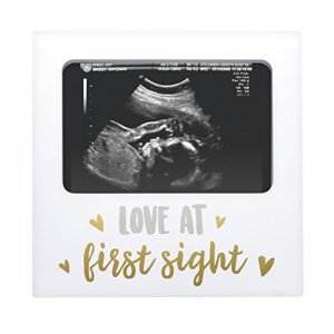 Tiny Ideas Love at First Sight Sonogram Keepsake Photo Frame, Ultrasound Photo Frame for Baby Girl or Baby Boy