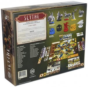 Stonemaier Games Scythe Board Game - An Engine-Building, Area Control for 1-5 Players, Ages 14+, Gray