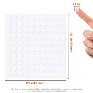 Double Sided Adhesive Dots Clear Glue Point Tape Stickers Balloon Glue Round No Traces Strong Adhesive Sticker Waterproof Dot Sticker for Craft DIY A