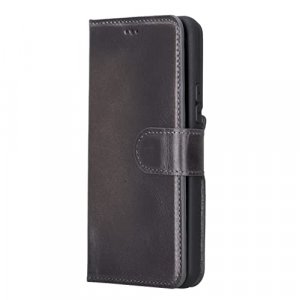 Bayelon Samsung Galaxy S22 Case, Full Grain Leather Phone Wallet, Detachable Samsung S22 Case with Kickstand, Magnetic Flip Phone Cover, Samsung Gala