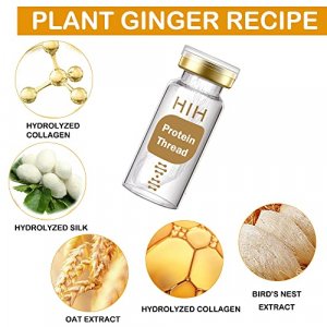 Protein Thread Lifting Set, Protein Line Lift Kit 2Pcs Soluble Protein Thread and 5Pcs Nano Gold Essence Combination, Absorbable Collagen Thread