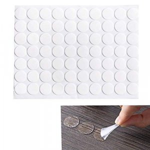 Teensery 210 Count Transparent Double-Sided Tape Stickers Round Acrylic No Traces Adhesive Sticker Creative Super Sticky Waterproof Small Stickers 2 