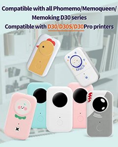 Phomemo Adhesive Labels for D30 Portable Thermal Bluetooth Label Maker, 3/8