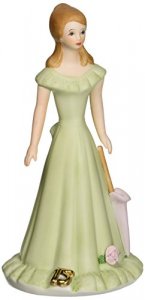 Enesco Growing Up Girls Brunette Age 15 Porcelain Figurine, 7