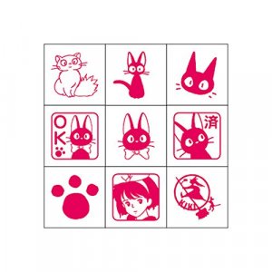 BEVERLY ENTERPRISES INC. Studio Ghibli Kiki's Delivery Service Mini Rubber Stamp Set (x9 Stamps)