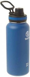 Takeya Originals Vacuum-Insulated Stainless-Steel Water Bottle, 32oz, Navy