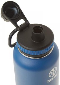 Takeya Originals Vacuum-Insulated Stainless-Steel Water Bottle, 32oz, Navy