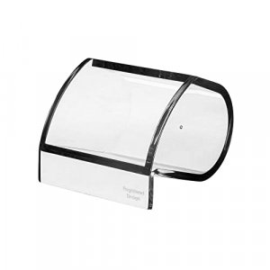 Kantek Clear Acrylic Paper Clip Holder, Angled Open Design, 3.1