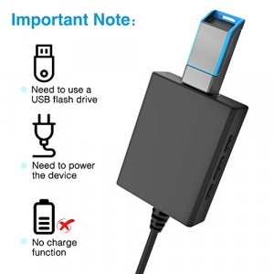 ANDTOBO USB to Aux Audio Adapter, 3.5mm Male to USB Female Adapter for Playing Music with USB Drive in Your Car