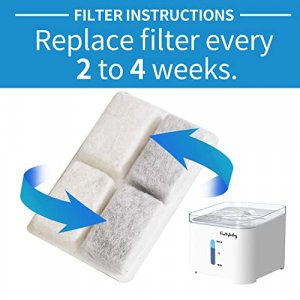 Carbon Replacement Filters for Cat and Dog Fountain, Premiun Pet Water Fountain Dispenser Filters ( 6 Packs )
