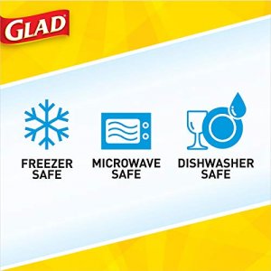 Gladware Matchware Food Storage Containers, 4 Count Rectangular Containers & Lids | BPA Free Easy Match Food Storage | Lids Fit 2-4 Cup Size Containe