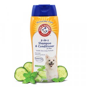 Arm & Hammer for Pets 2-in-1 Shampoo & Conditioner for Dogs | Dog Shampoo & Conditioner in One | Cucumber Mint, 20 Ounces - 2 Pack Dog Shampoo and Co