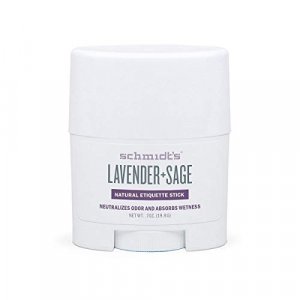 Schmidt's Natural Deodorant For Odor Protection Lavender + Sage Free of Aluminum Salts Travel Size 0.7 oz / 19.8 g (Pack of 3)