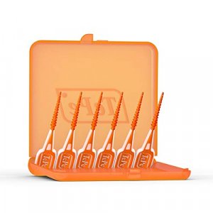 TEPE Dental Floss Picks, Tooth Picks Flossers, Floss Sticks, EasyPicks XS/S, Orange, 36 Pk