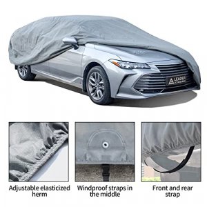 Leader Accessories Basic Guard Sedan Car Cover Breathable Indoor Use and Limited Outdoor Use Up to 200