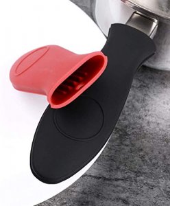 Silicone Hot Handle Holder for Cast Iron 4 Pack Pot Handle Sleeve
