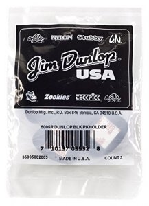 Dunlop Pick Holder, Black, 3/Bag