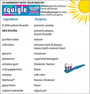 Squigle Enamel Saver Toothpaste (Canker Sore Prevention & Treatment) Prevents Cavities, Perioral Dermatitis, Bad Breath, Chapped Lips - 2 Pack