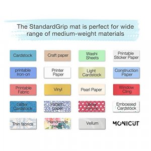 Monicut Cutting Mat 12x12 for Silhouette Cameo 4/3/2/1 Standardgrip 3 Pack