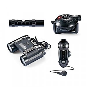 Sunny Days Entertainment Surveillance Kit  Kids Spy Toy | Electronic Motion Sensor Device for Spying | Binoculars and Bright Flashlight with Micro