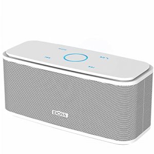 DOSS Bluetooth Speaker, SoundBox Touch Portable Wireless Speaker with 12W HD Sound and Bass, IPX4 Water-Resistant, 20H Playtime, Touch Control, Hands