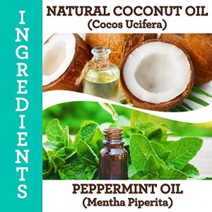 GuruNanda Oil Pulling (8 Fl.Oz) with Coconut Oil and Peppermint Oil for Oral Health, Healthy Teeth and Gums, Alcohol Free Mouthwash, Teeth Whitening,