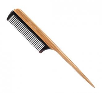 Breezelike Hair Combs - Fine Tooth Detangling Wooden Tail Comb - No Static Natural Sandalwood Buffalo Horn Comb for Women