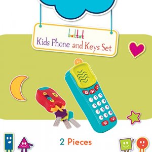 Battat Combo Set - Light & Sound Phone + Keys - Toddlers Ages 10-18 Months + (2 Piece)