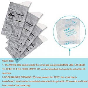 Coolrunner Disposable Urine Bags,8/12/20/24 Pack Camping Pee Bags, Disposable Urinals Vomit Bags for Travel Urinal Toilet Traffic Jam Emergency Porta
