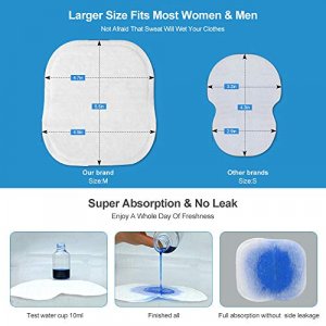 Underarm Sweat Pads, 80 Packs Premium Armpit Sweat Pads Fight Hyperhidrosis for Men & Women, Armpit Underarm Shields Comfortable Unflavored, Non Visi