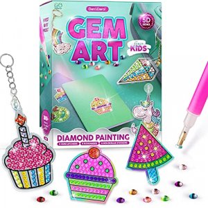 Gem Art, Kids Diamond Painting Kit - Big 5D Gems - Arts and Crafts for Kids, Girls and Boys Ages 6-12 - Gem Painting Kits - Best Tween Gift Ideas for