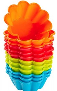 Webake Silicone Baking Cups Cupcake Liners Muffin Tin, 3 Inch Brioche Molds Pack of 12