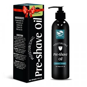 8 fl. Oz, Lemongrass & Eucalyptus Pre Shave Oil for Men, Premium Pre Shave Oil, Excellent Shaving oil for Men, Prepares for a burns free Shave, Works