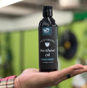 8 fl. Oz, Lemongrass & Eucalyptus Pre Shave Oil for Men, Premium Pre Shave Oil, Excellent Shaving oil for Men, Prepares for a burns free Shave, Works