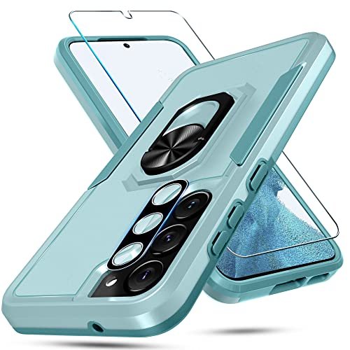  Samsung Galaxy S23 Plus Case with Slide Camera Cover and Screen  Protector (6.6-Inch),Military Grade Cover [Screen&Camera  Protection][Rotated Ring Kickstand] Heavy Duty Shockproof Protective  Case-Blue : Cell Phones & Accessories