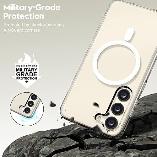 For Samsung Galaxy S23 Ultra/S23 Case Clear MagSafe Magnetic Shockproof  Cover