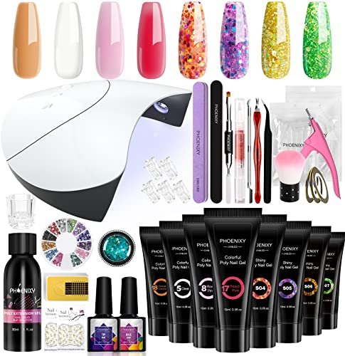 Amazon.com: Beetles Poly Nail Gel Kit 22Pcs Poly Nail Gel Colors Pink  Glitter Nail Kit for Beginners with Everything Spring Nail Art DIY Hom  Gifts for Women Girls : Everything Else