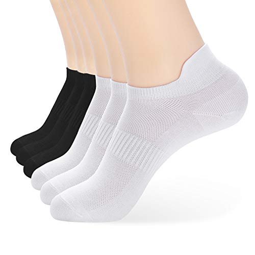 Hanes womens 6-pair Comfort Fit Ankle athletic socks, Black, 5-9