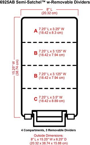 ArtBin 6925AB Semi Satchel with 3 Removable Dividers, Portable Art & Craft  Organizer with Handle, [1] Plastic Storage Case, Clear - Imported Products  from USA - iBhejo