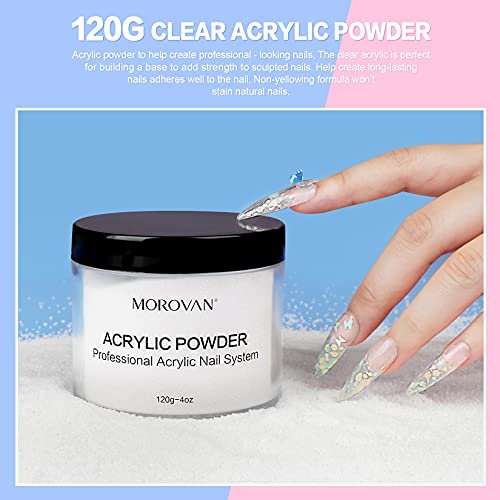 Amazon.com: Acrylic Nail Kit for Beginners - Acrylic Powder and Liquid Set  with Primer Nail Tips Glue Acrylic Brush Complete Starter Nails Kit Acrylic  Set with Everything Professional Acrylic Nail Powder :