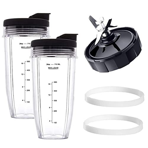 Blender Replacement Parts For Ninja, 24Oz Cup 7 Fins Extractor