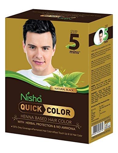 Nisha Quick Hair Color Henna-Based Herbal Protection & No Ammonia 100% Grey  Coverage permanent Root Touch Up & Full Hair Color - Shop Imported Products  from USA to India Online - iBhejo