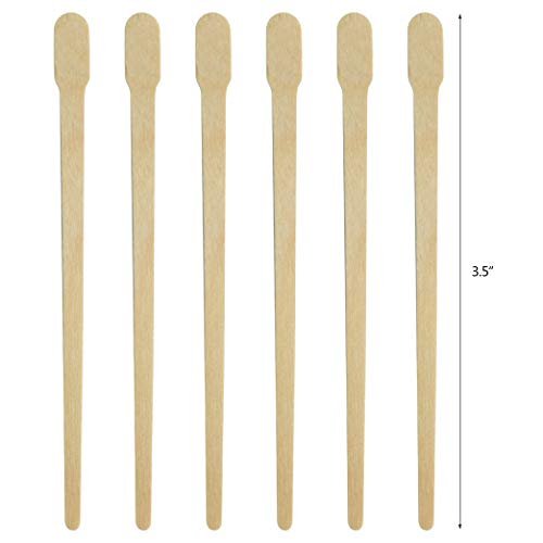 Wooden Wax Sticks Eyebrow Lip Nose Waxing Sticks Small Wax Spatulas  Applicator Wood Craft Sticks for Hair Removal and Smooth Skin Spa and Home  Usage