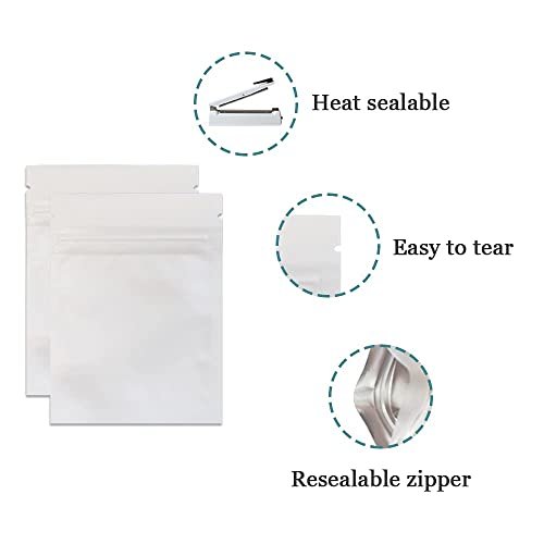 3x3 inch 100pcs Heat Seal Aluminum Foil Flat Food Storage Bag