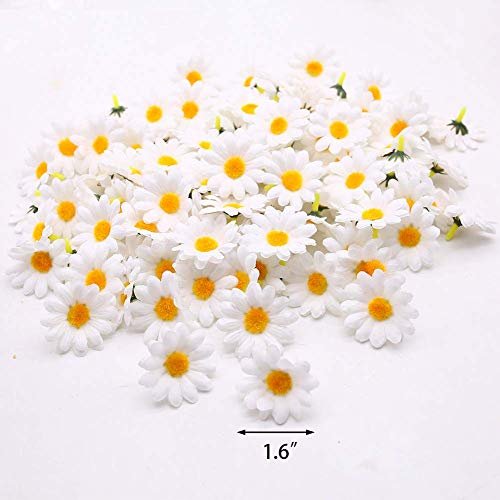  JOHOUSE, 200PCS Silk Artificial Gerber Daisy