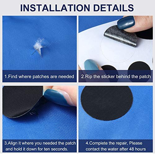 SATINIOR 8 Sheets Down Jacket Repair Patch Self-Adhesive Fabric Patches  Washable Repairing Patch Kit for Clothing Bags, 4 x 8 Inch (Black) -  Imported Products from USA - iBhejo
