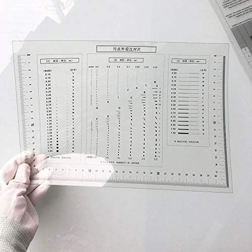 Flaw Detection Gauge SEC Size Estimation Chart (Transparency) for Defects  and Measuring (Transparent, 8) - Imported Products from USA - iBhejo