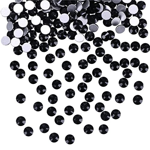 Jollin Glue Fix Flatback Rhinestones Glass Diamantes Gems for Nail Art  Crafts Decorations Clothes Shoes(SS40 144pcs, Jet) - Imported Products from  USA - iBhejo